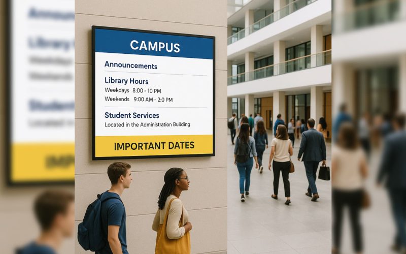 Campus-Wide Digital Signage - A Smarter, Safer and Connected Educational Experience - By Govinda Siddartha - AV Today Magazine