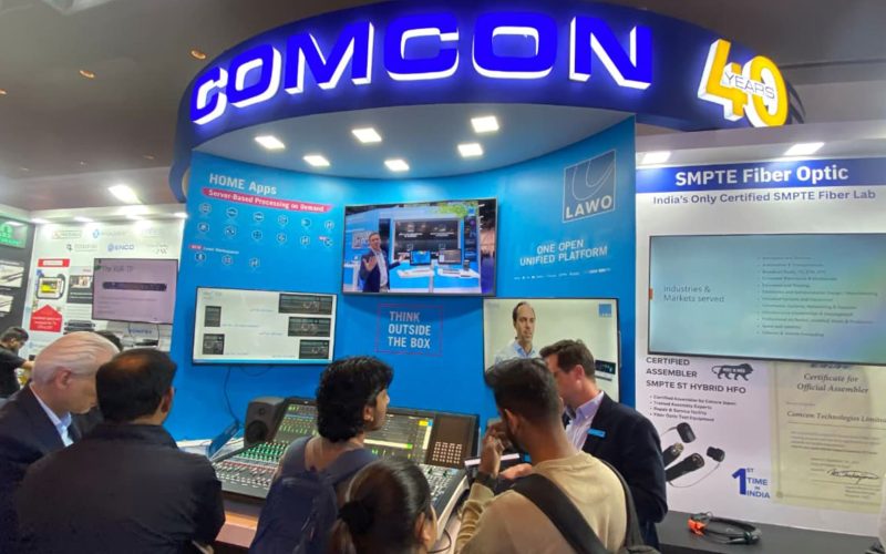 COMCON's booth at Broadcast India 2025 was abuzz with excitement