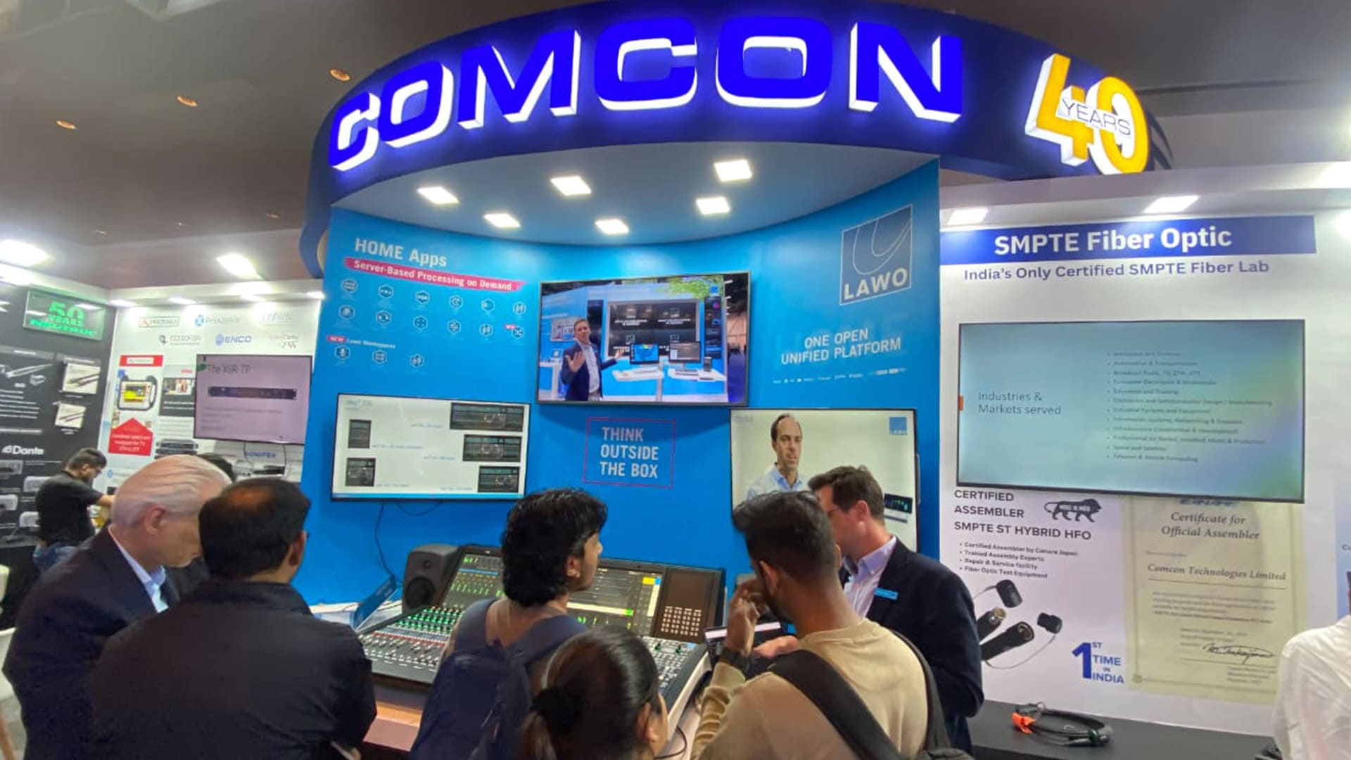 COMCON's booth at Broadcast India 2025 was abuzz with excitement