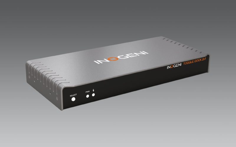 INOGENI TOGGLE DOCK 2×1  Seamless 4K AV Switching for Modern Workspaces