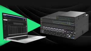 Interface of NETGEAR Engage Controller 2.4 showing offline provisioning and virtual switch configuration for AV-over-IP