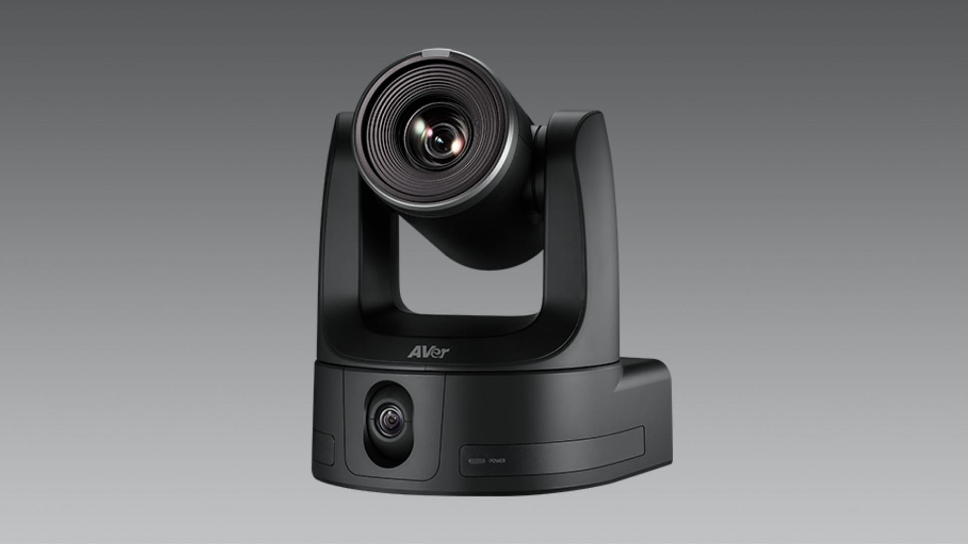 The AVer TR535N 4K PTZ camera featuring its dual-lens design and 30X optical zoom lens.