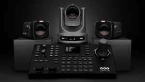 A church speaker being tracked across the stage by the Move 4K using Presenter Lock™ AI technology.