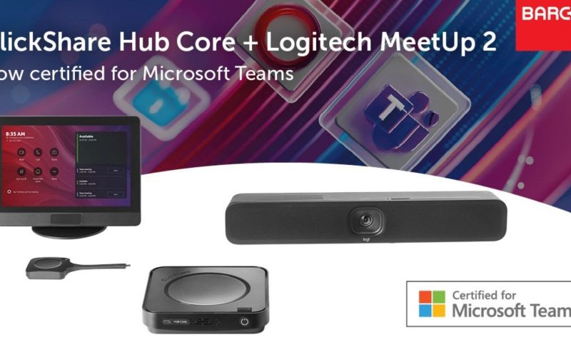 Small rooms, big impact  | ClickShare Hub Core and Logitech MeetUp 2 for Microsoft Teams Rooms
