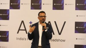 Channel partners attending the Cybernetyx AI in AV Roadshow in New Delhi.