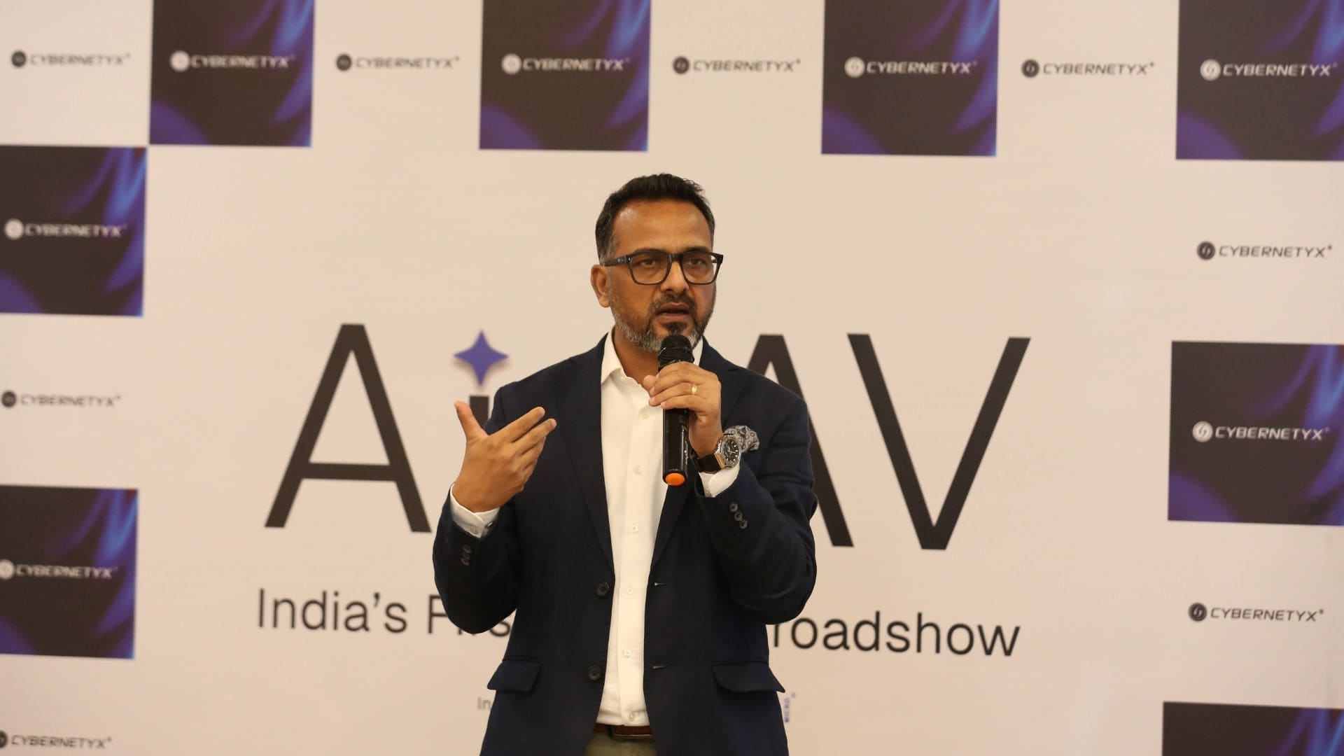 Channel partners attending the Cybernetyx AI in AV Roadshow in New Delhi.