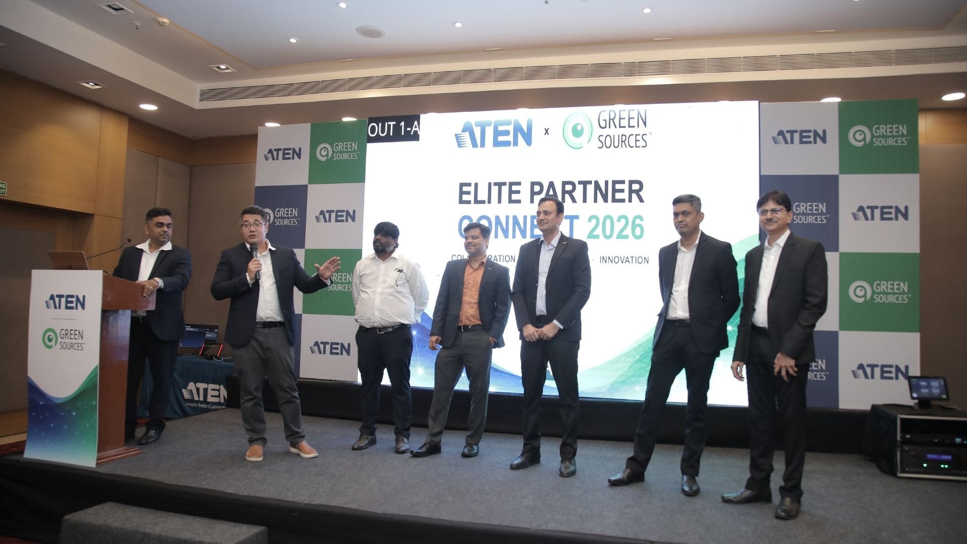 Sanil Gharat, Director of Green Sources Pvt. Ltd., addressing attendees