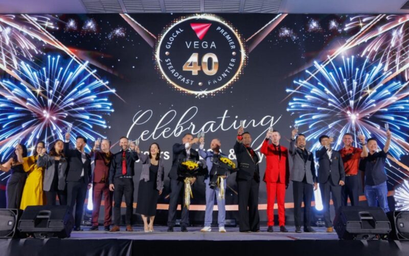 VEGA Founder Laurie Chow reflecting on four decades of the company's growth during the anniversary gala.