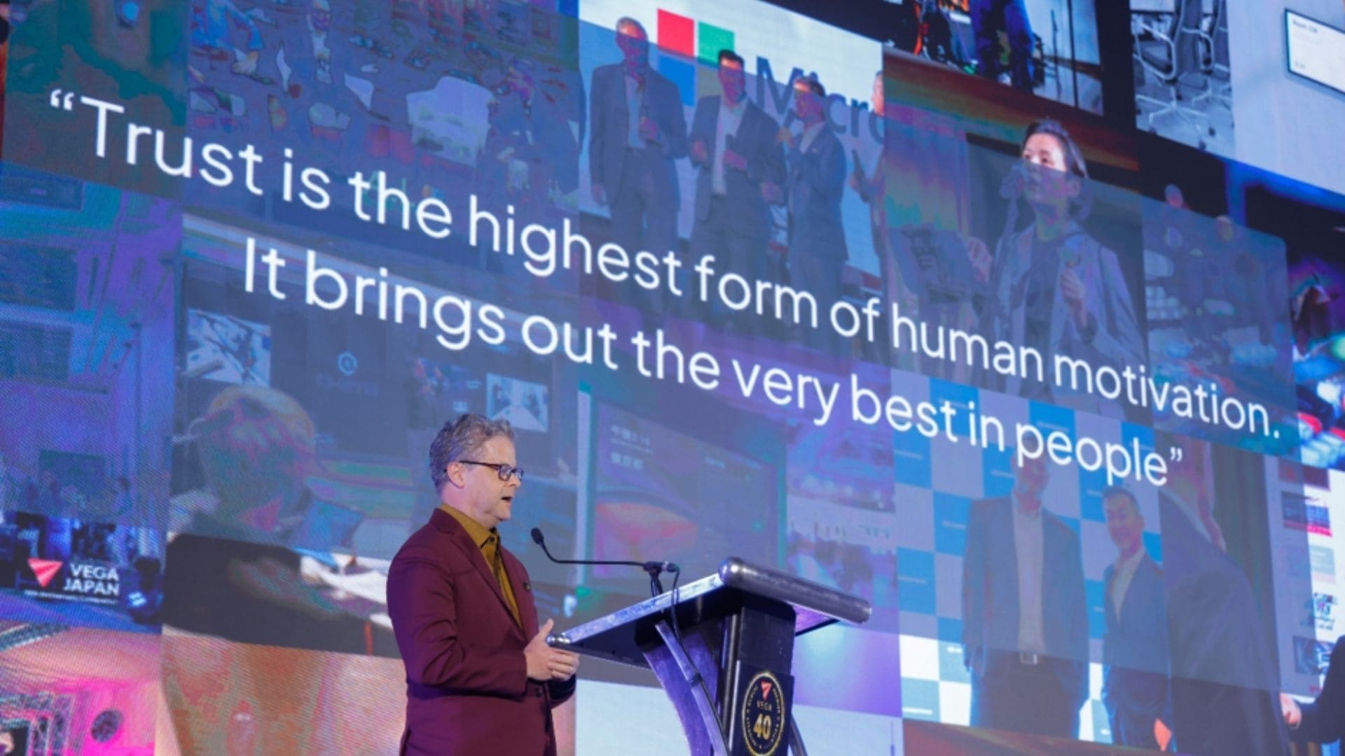 Technology partners supporting VEGA's 40th anniversary gala with networking and celebrations in Bangkok.