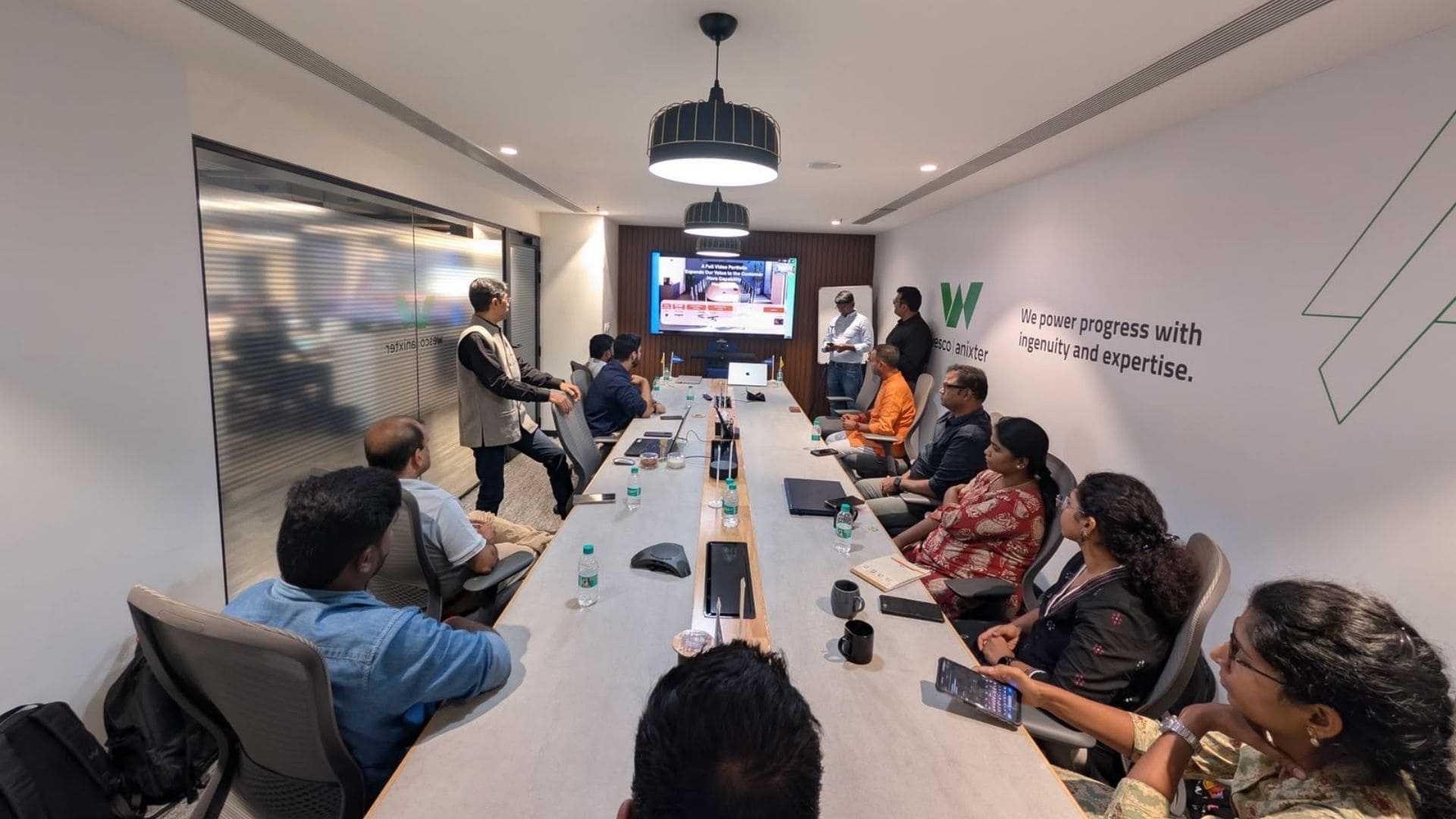 Zoom Spaces live demonstration at Wesco Anixter event
