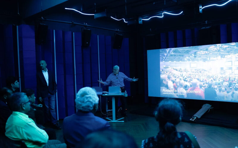 Qubix Experience Centre featuring immersive home theatre, podcast studio and smart living room.