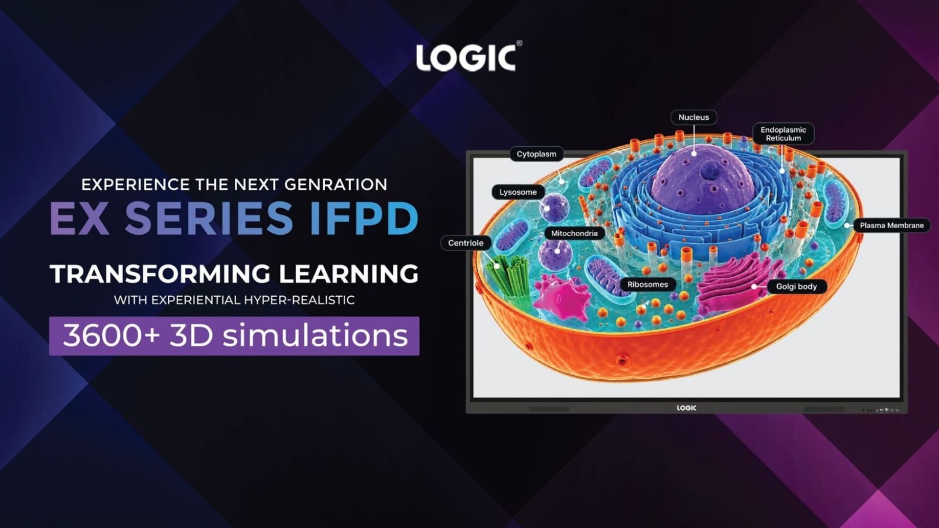 LOGIC EX Series interactive display powered by Android 16