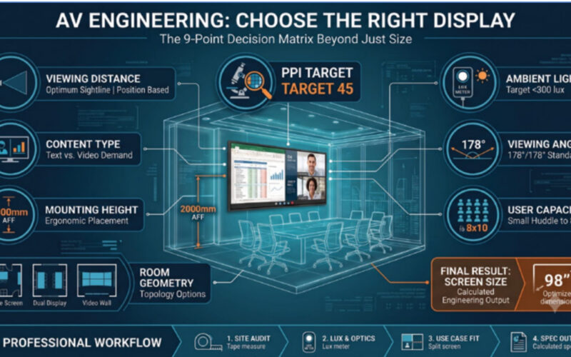 Choosing the right Display | Why screen size alone should never choose your display – The 9-point AV engineering checklist