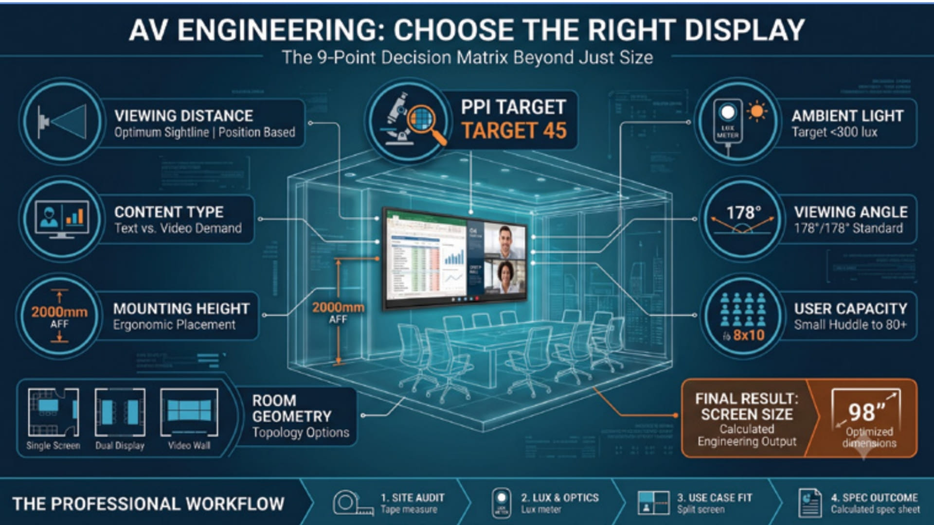 9-point AV engineering checklist for choosing the right display