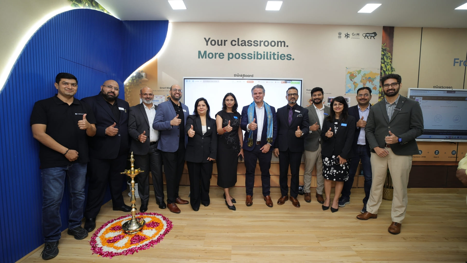 Flavio Moraes Junior of Ingram Micro India and Manish Garg of Cybernetyx inaugurating AIX
