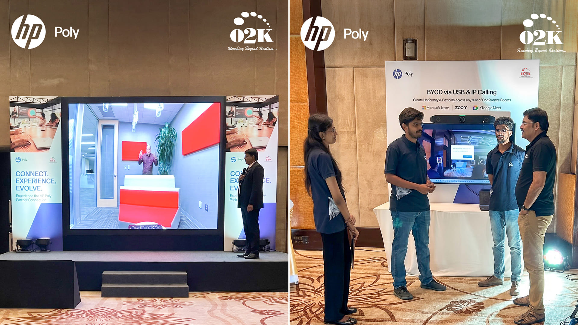 HP Poly workplace collaboration solutions on display