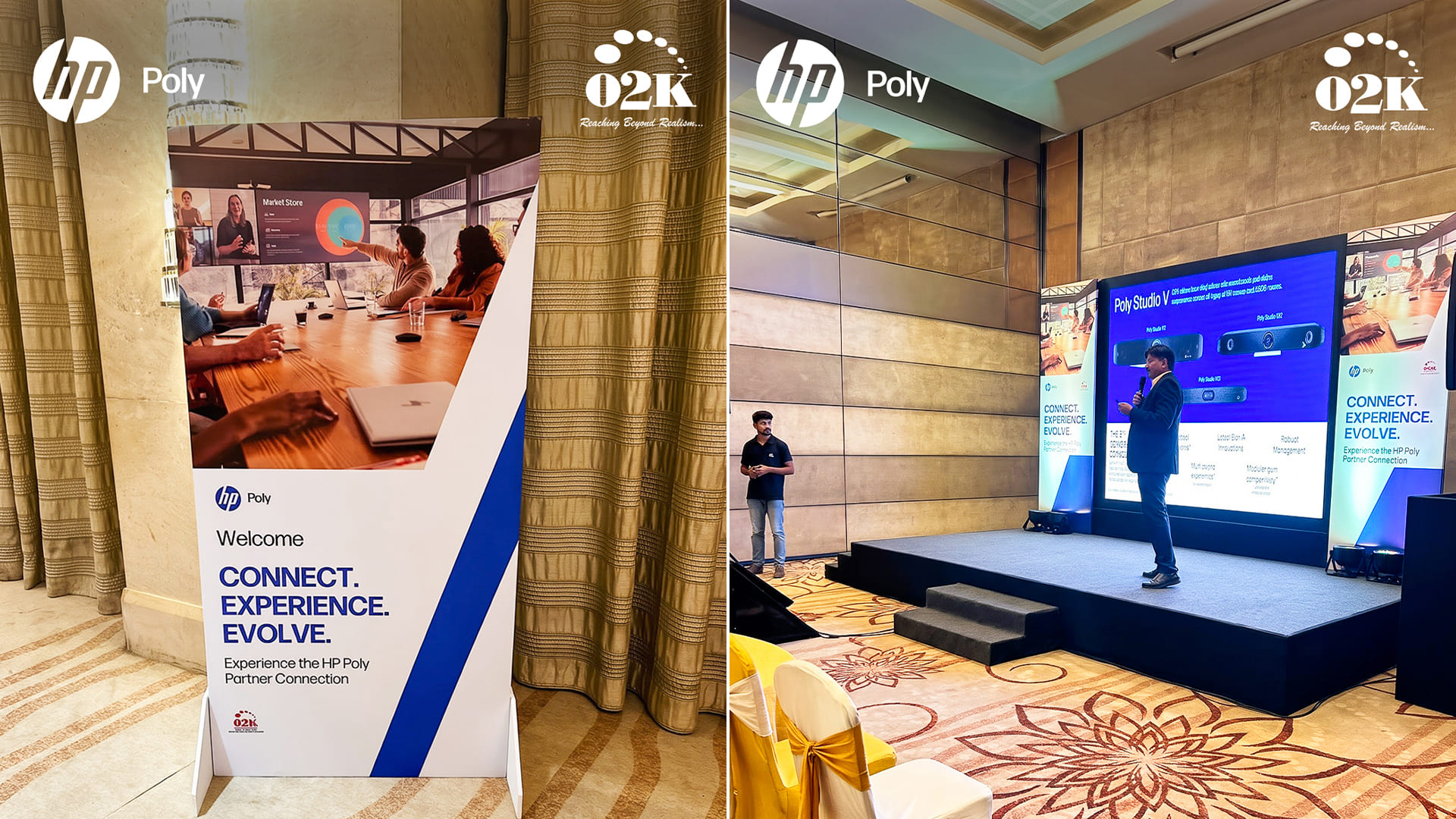 Guests at the Office 2000 and HP Poly Partner Experience event