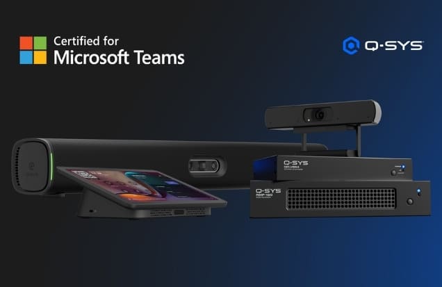 Q-SYS NC-90-G2 network camera for Microsoft Teams Rooms